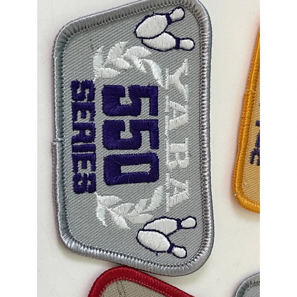 YABA Bowling League Patches Lot of 7 Items‎